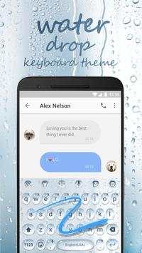 Glass Water Drop & Rainy Mood Keyboard Theme screenshot 4