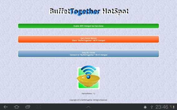 3G BuffetTogether WiFi HotSpot screenshot 1