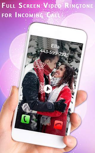 Full Screen Video Ringtone for Incoming Call screenshot 3