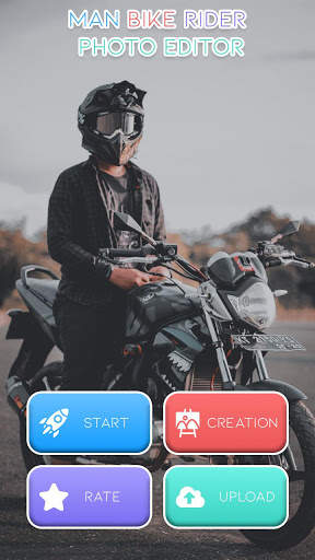 Men Bike Rider Photo Suit Editor 1 تصوير الشاشة