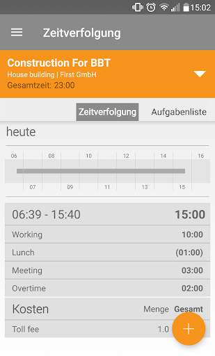 Mobile Worker - Zeiterfassung screenshot 1
