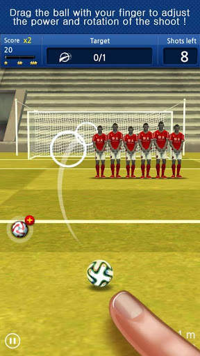 Finger soccer : coup franc screenshot 2