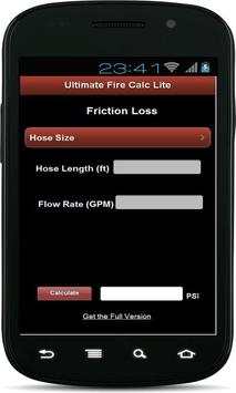 Ultimate Fire Calculator Lite screenshot 1