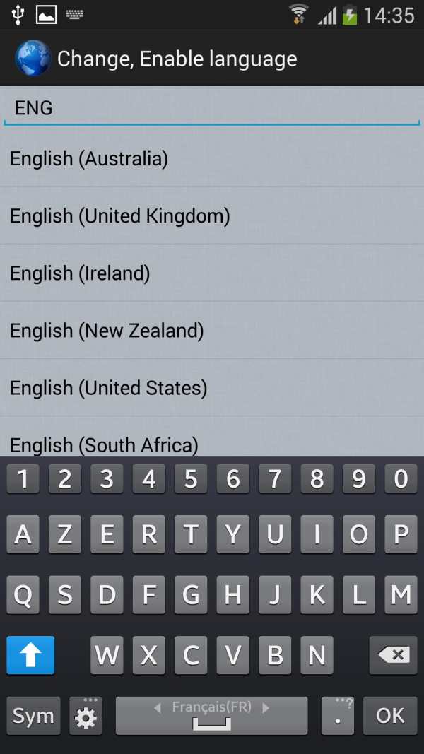 Enable Language screenshot 2