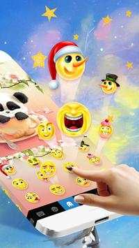 Blossom Panda Keyboard Theme screenshot 2