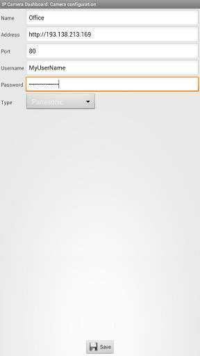 IP Camera Dashboard screenshot 1
