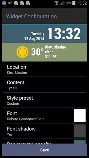 Weather ACE Clock Widget Pack screenshot 6