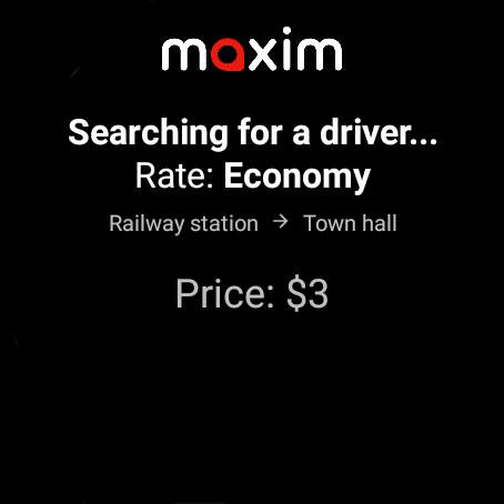 maxim — order taxi, food screenshot 8