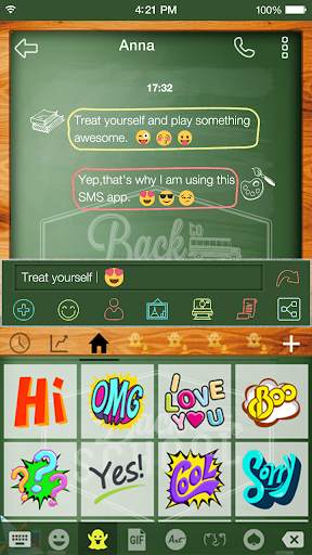 Emoji Keyboard Back School screenshot 4