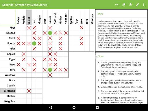 HARD Penny Dell Logic Problems screenshot 7