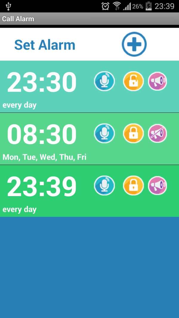 Call alarm clock - Free screenshot 2