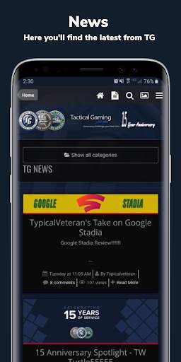 Tactical Gaming Mobile (TGHQMobile) screenshot 3