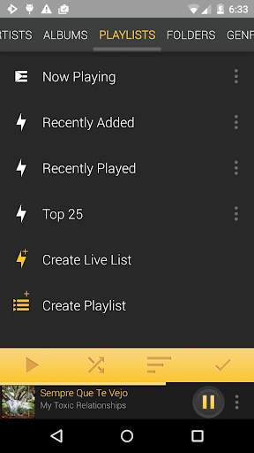 Rocket Player Gold Theme स्क्रीनशॉट 7