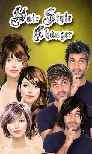 Hairstyle Changer app, virtual makeover women, men screenshot 1