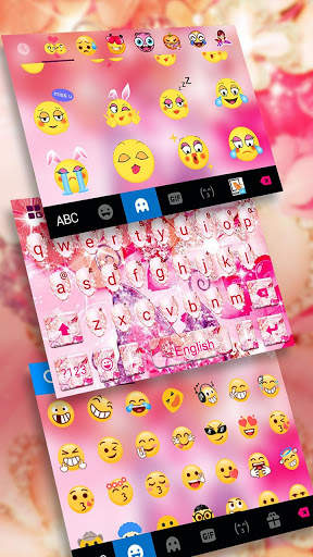Tema Keyboard Luxury Floral Butterfly screenshot 3