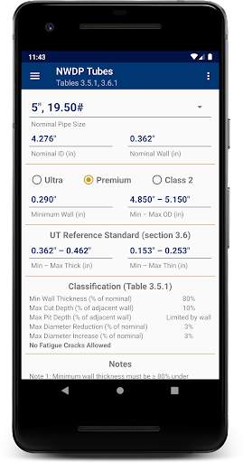 DS-1 Fifth Edition Acceptance Criteria screenshot 1