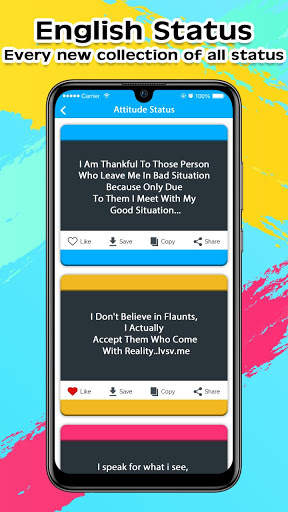 English Status - Best Attitude, Sad Status & Quote screenshot 4
