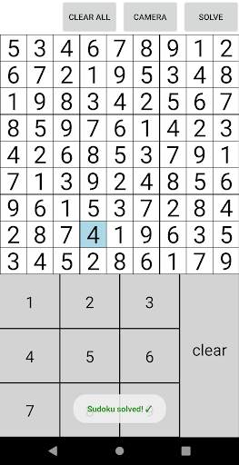 Sudoku Solver: Solve sudoku from picture or camera screenshot 2
