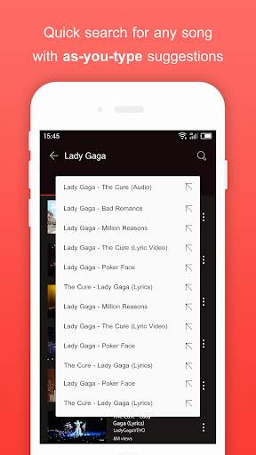 Music for Youtube Player: Red  screenshot 5