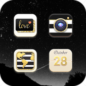Yellow Clean Point Cute Icon Pack Girl Heart icon