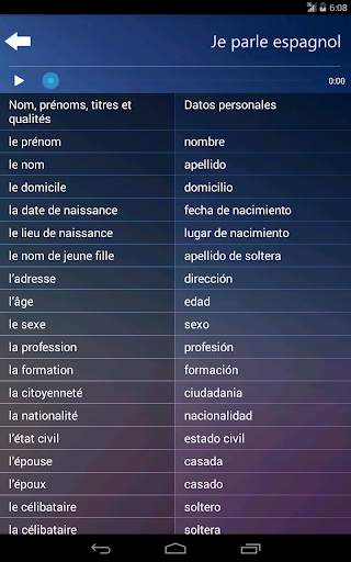 Je Parle ESPAGNOL Audio Cours screenshot 3