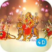 4D Maa Durga Live Wallpaper