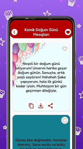 Doğum günü kartları iletileri screenshot 8
