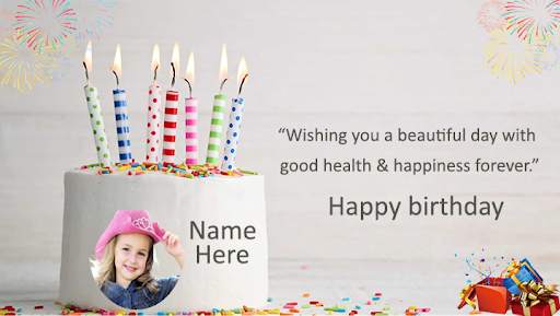 Name Photo On Birthday Cake - Birthday Cake Editor screenshot 3