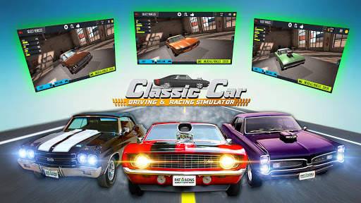 Classic Car Driving & Racing Simulator screenshot 5