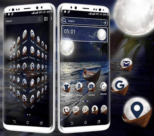Sea Moon Launcher Theme screenshot 3