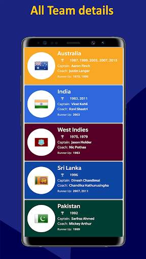 World Cup 2019 Schedule Time Table Live Score Team screenshot 4