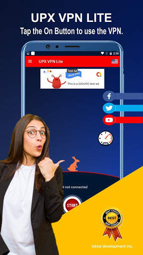 UPX VPN Lite - Safer, Faster & Unlimited VPN screenshot 2