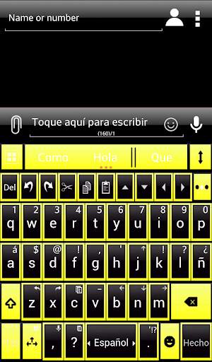 THEME AI TYPE BLACK YELLOW screenshot 1