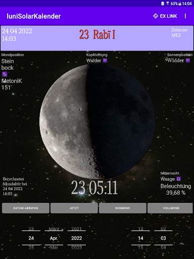 LuniSolar Calendar screenshot 1