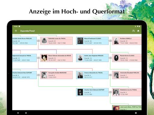 Stammbaum-Viewer – App zur Genealogie-PC-Software screenshot 10