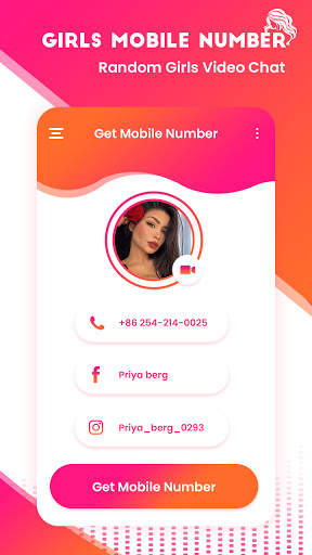 Real girls mobile number for WhatsApp Chat & Video screenshot 2