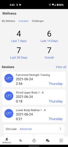 LIFT session screenshot 5