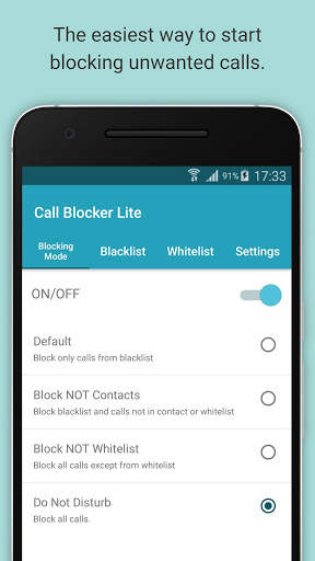 Call Blocker Lite 1 تصوير الشاشة