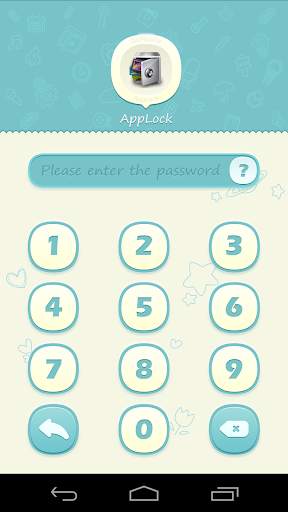 AppLock Theme Blue screenshot 2