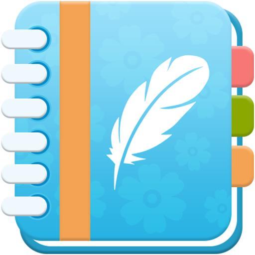 Daily Diary : Journal with lock, photo, mood chart icon