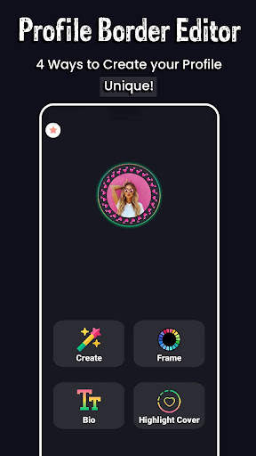 Profile Border Editor - Social media profile maker скриншот 1