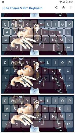 Cute Theme V KimTaeh Keyboard screenshot 4