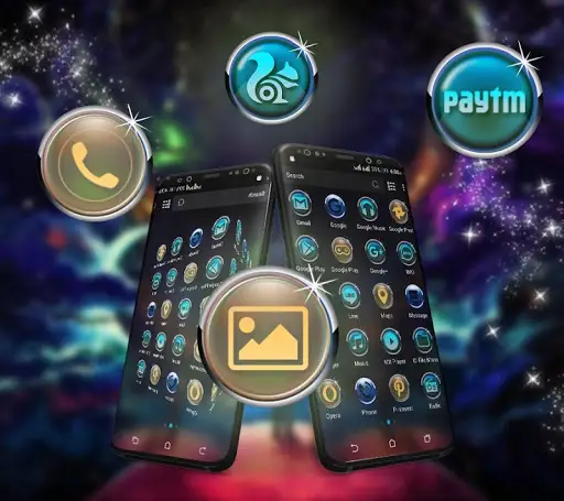 Magic Night Launcher Theme screenshot 2