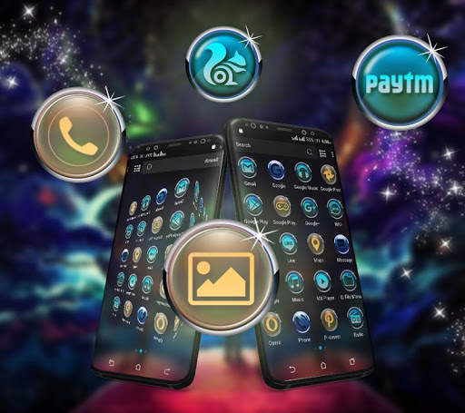 Magic Night Launcher Theme screenshot 2