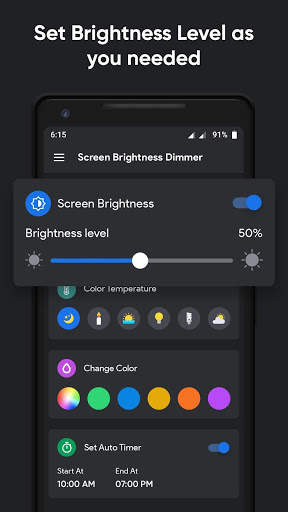 Lower Screen Brightness Dimmer - Night Filter screenshot 1