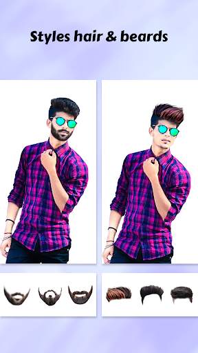 Boy Stylish Photo Maker : Glass, Hair & Stickers screenshot 3