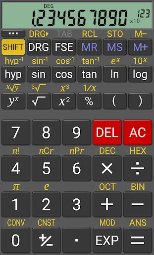 RealCalc Scientific Calculator screenshot 1