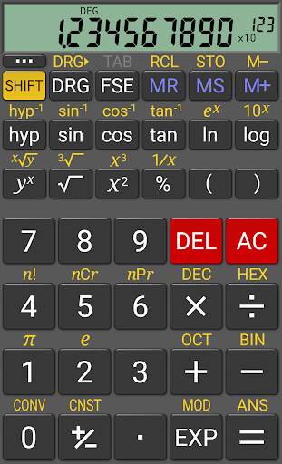 RealCalc Scientific Calculator screenshot 1