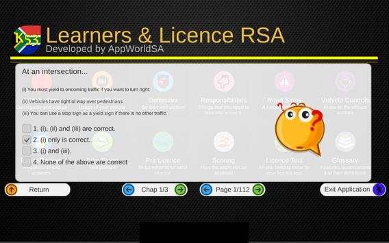 K53 Learners & Licence RSA screenshot 5