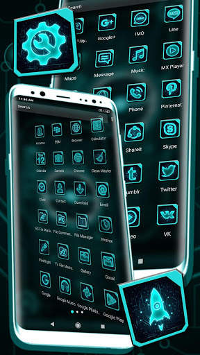 Technology Launcher Theme screenshot 2